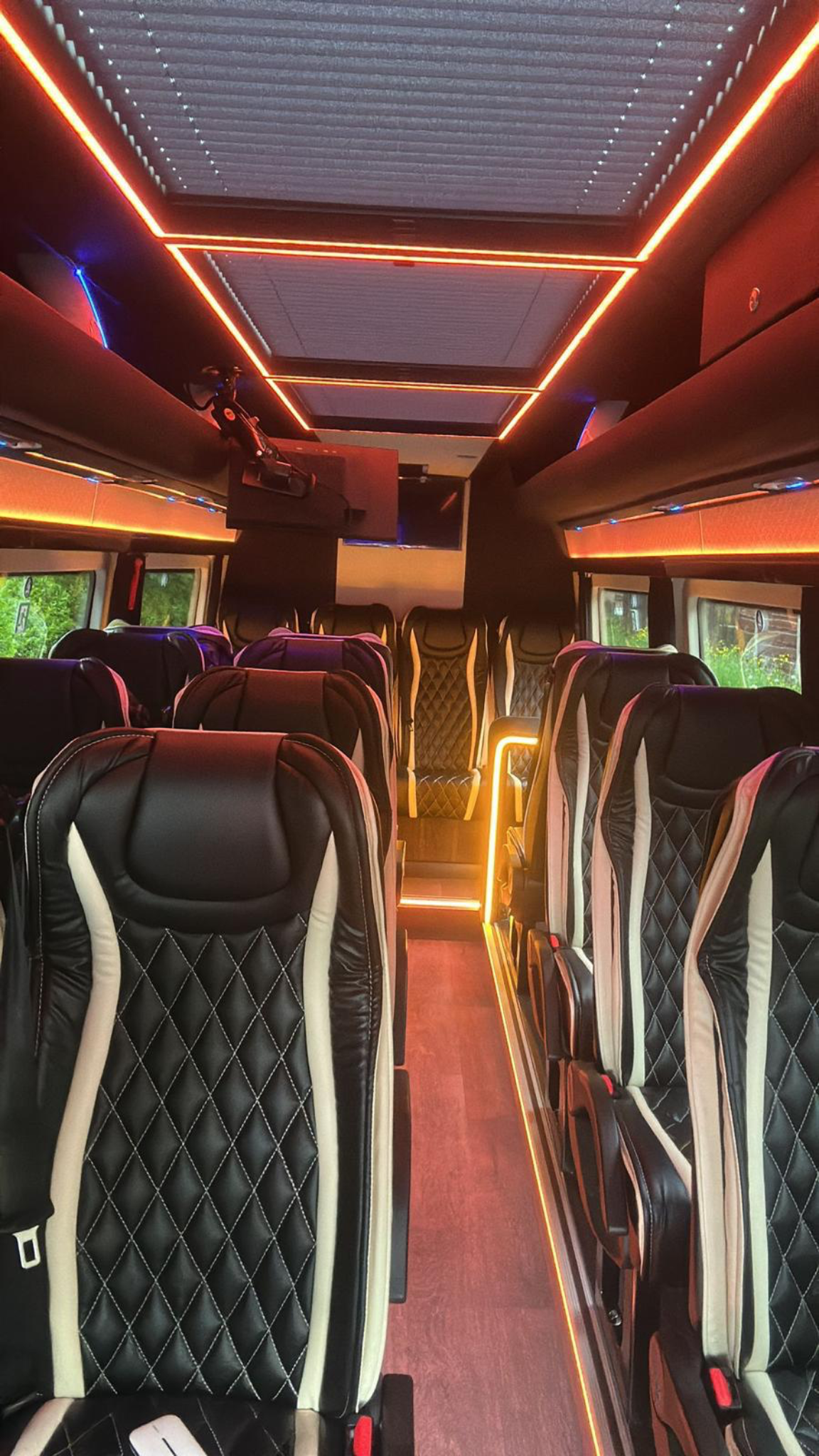 Luxury Mercedes wedding guest transport vehicle used for coordinated wedding travel in the North of England