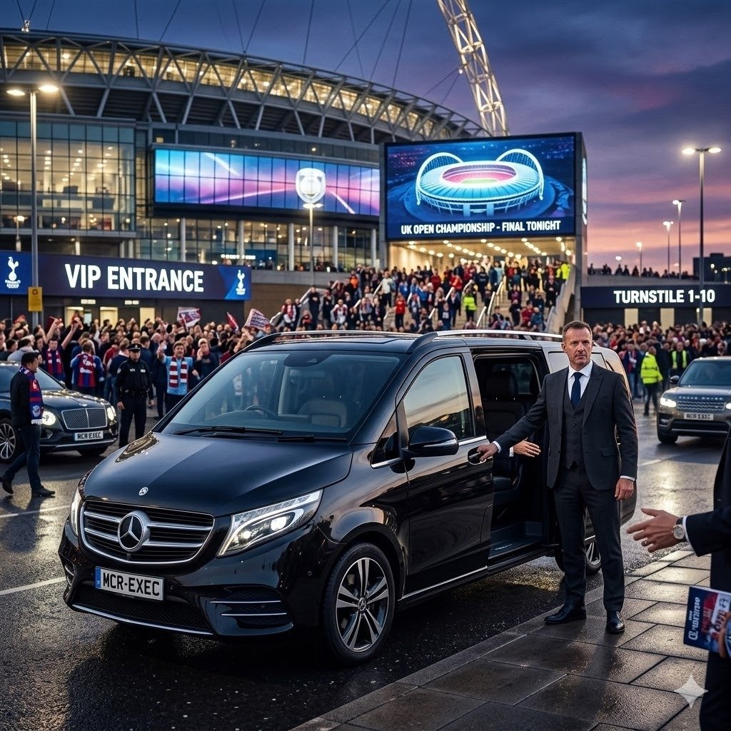 Mercedes V-Class sporting event chauffeur service in the UK