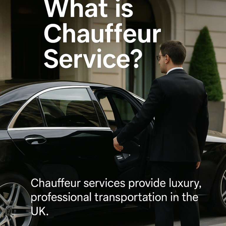 Chauffeur opening door of luxury car at hotel entrance - MCR EXEC