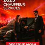 Chauffeur-driven Mercedes V-Class arriving at Parklife Festival 2025 - MCR EXEC