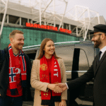 Norwegian couple arriving for Manchester United game by private chauffeur - MCR EXEC