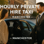 Chauffeur helps Oasis fan into premium private hire taxi near Heaton Park, Manchester before the concert.