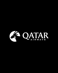 Qatar Airways logo in client carousel with MCR EXEC branding