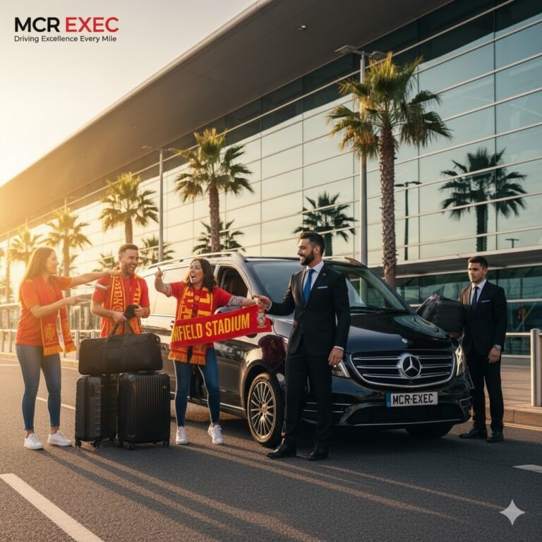 Liverpool v Real Madrid Chauffeur Service | Luxury Airport Transfers for Spanish Fans | MCR EXEC