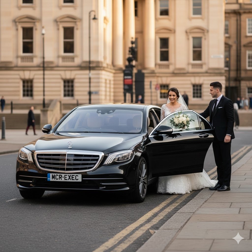 MCR EXEC Mercedes S-Class arranged for a private occasion in Bolton