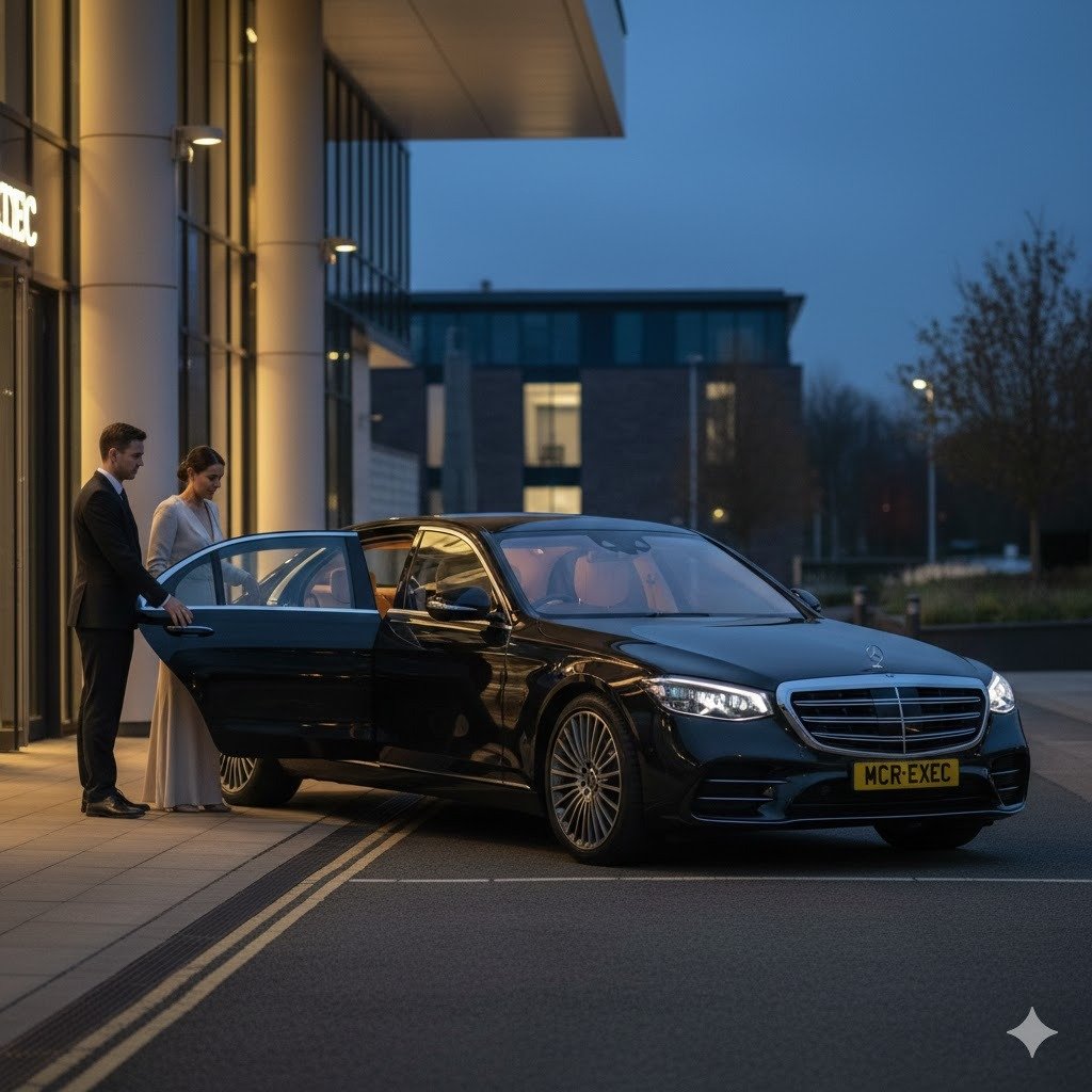 MCR EXEC Mercedes S-Class arranged for a private occasion in Bury