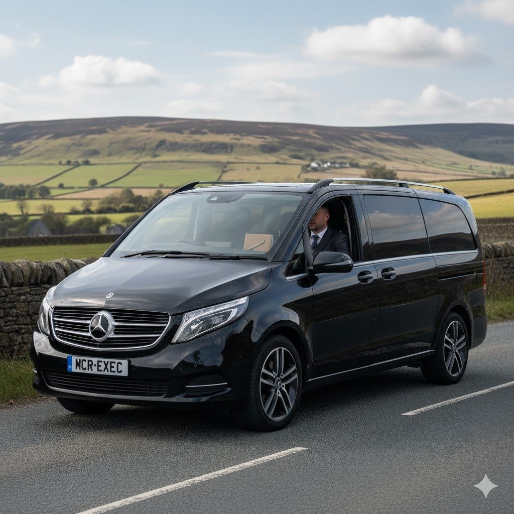 Pre-booked Mercedes chauffeur travel from Rochdale