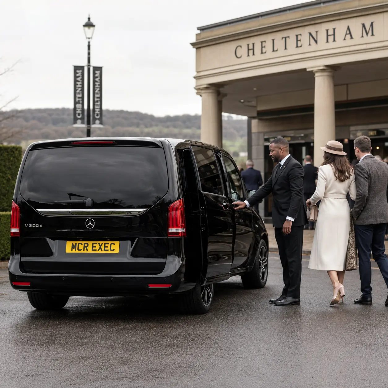 Cheltenham Festival Chauffeur Service with MCR EXEC Mercedes chauffeur experience for race day guests travelling from Manchester and the North West
