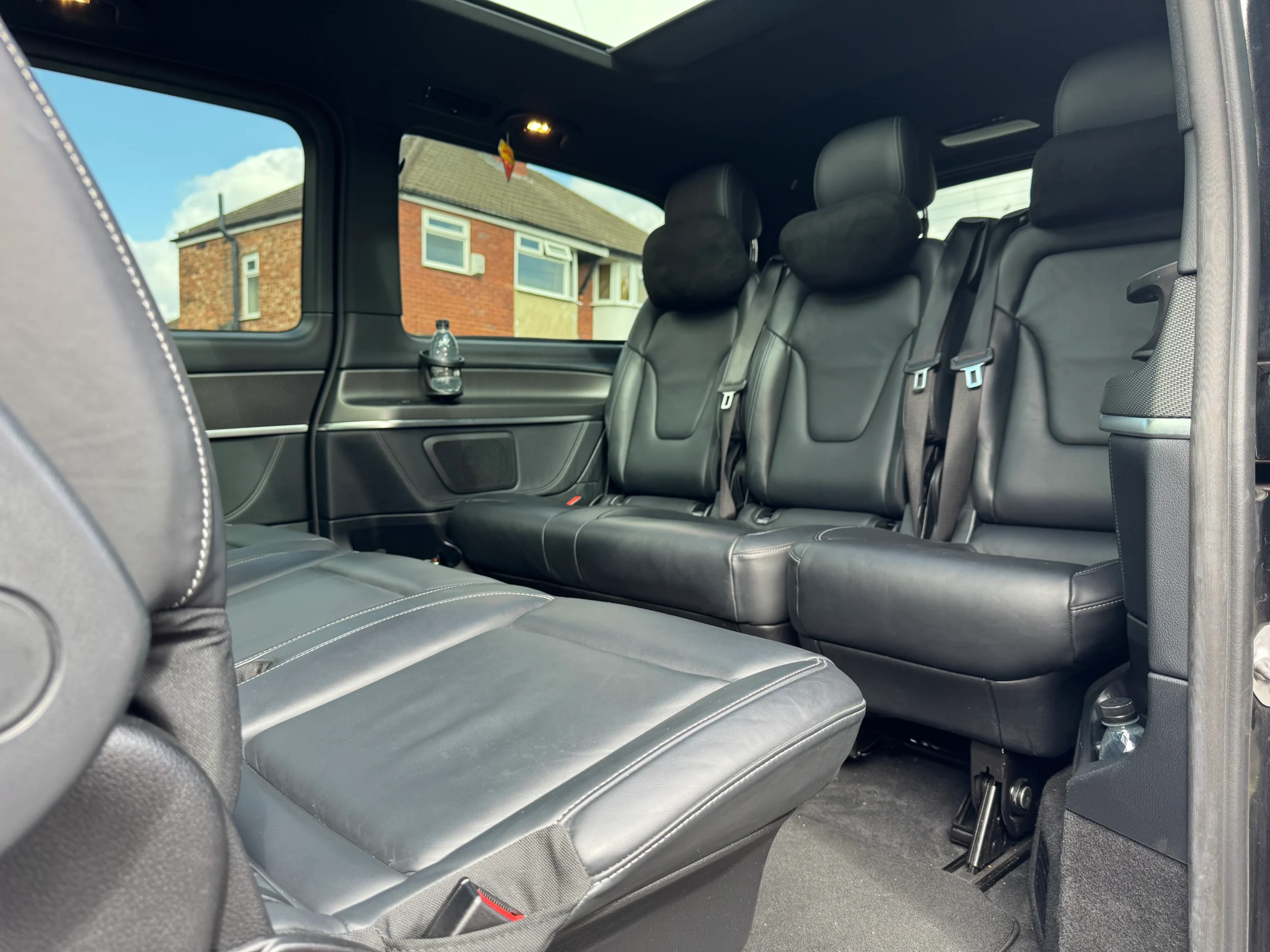 Standard V-Class prom car hire Manchester with MCR EXEC for chauffeur-driven school prom transport