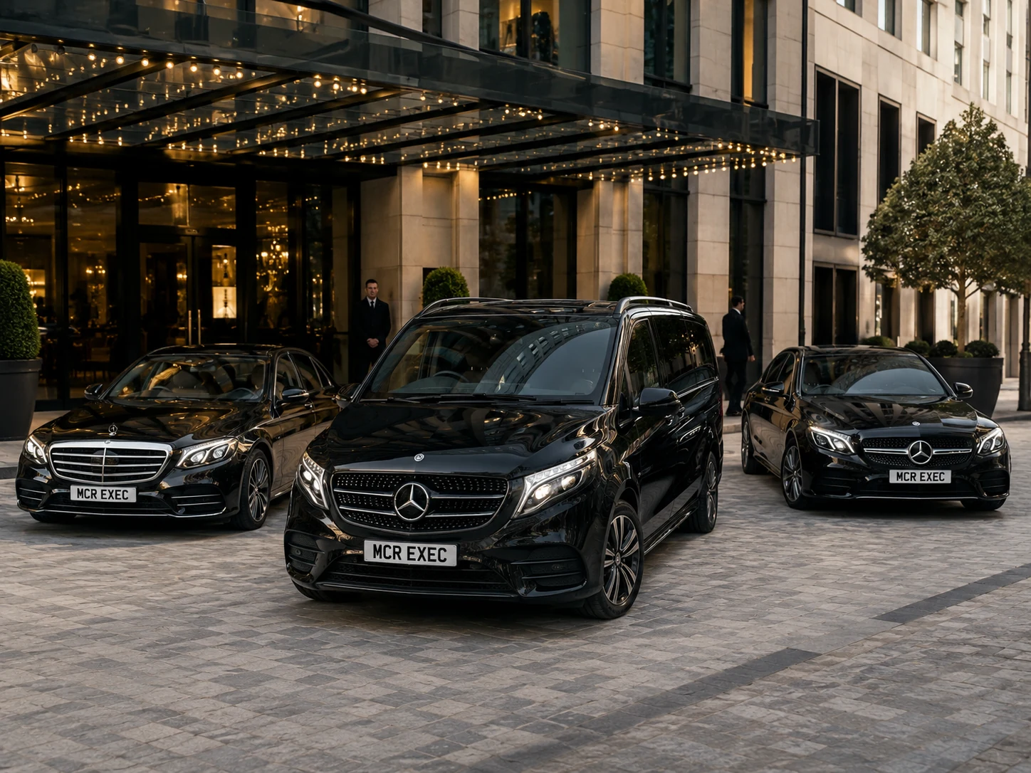 MCR EXEC Mercedes fleet for Tarporley chauffeur hire