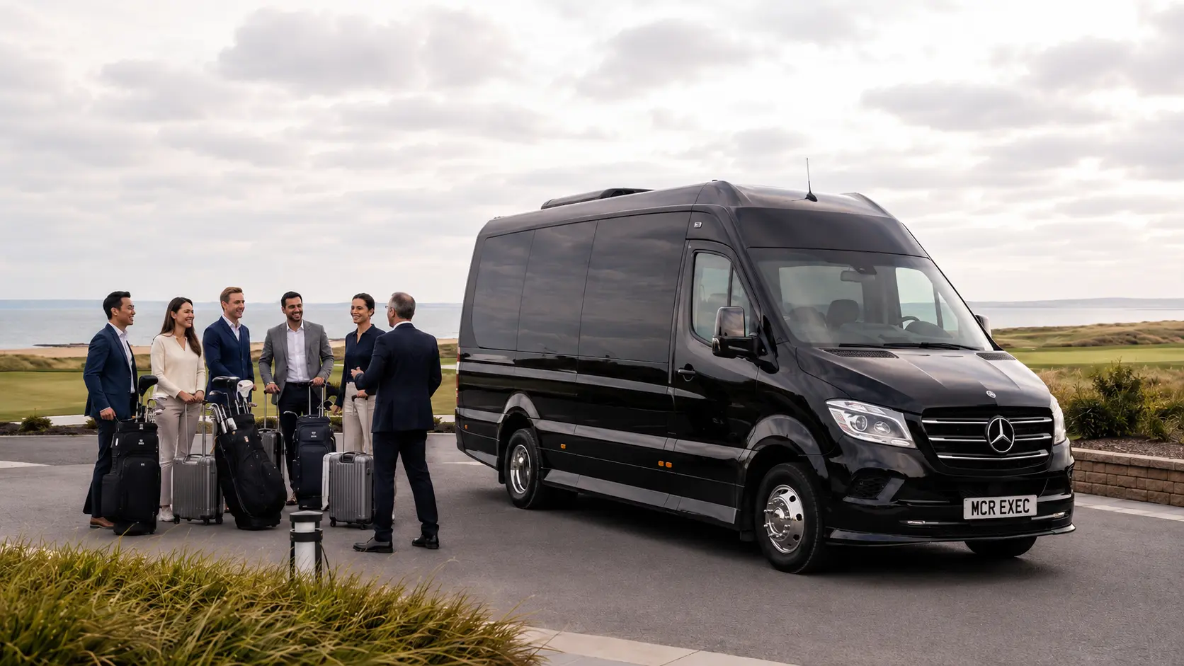 Executive Sprinter and golf group for a North West England golf itinerary